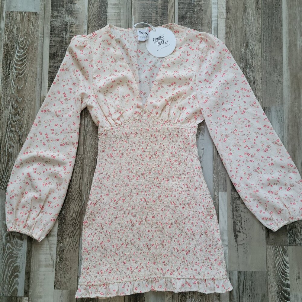 Princess Polly Sawyer Long Sleeve Dress Size 4